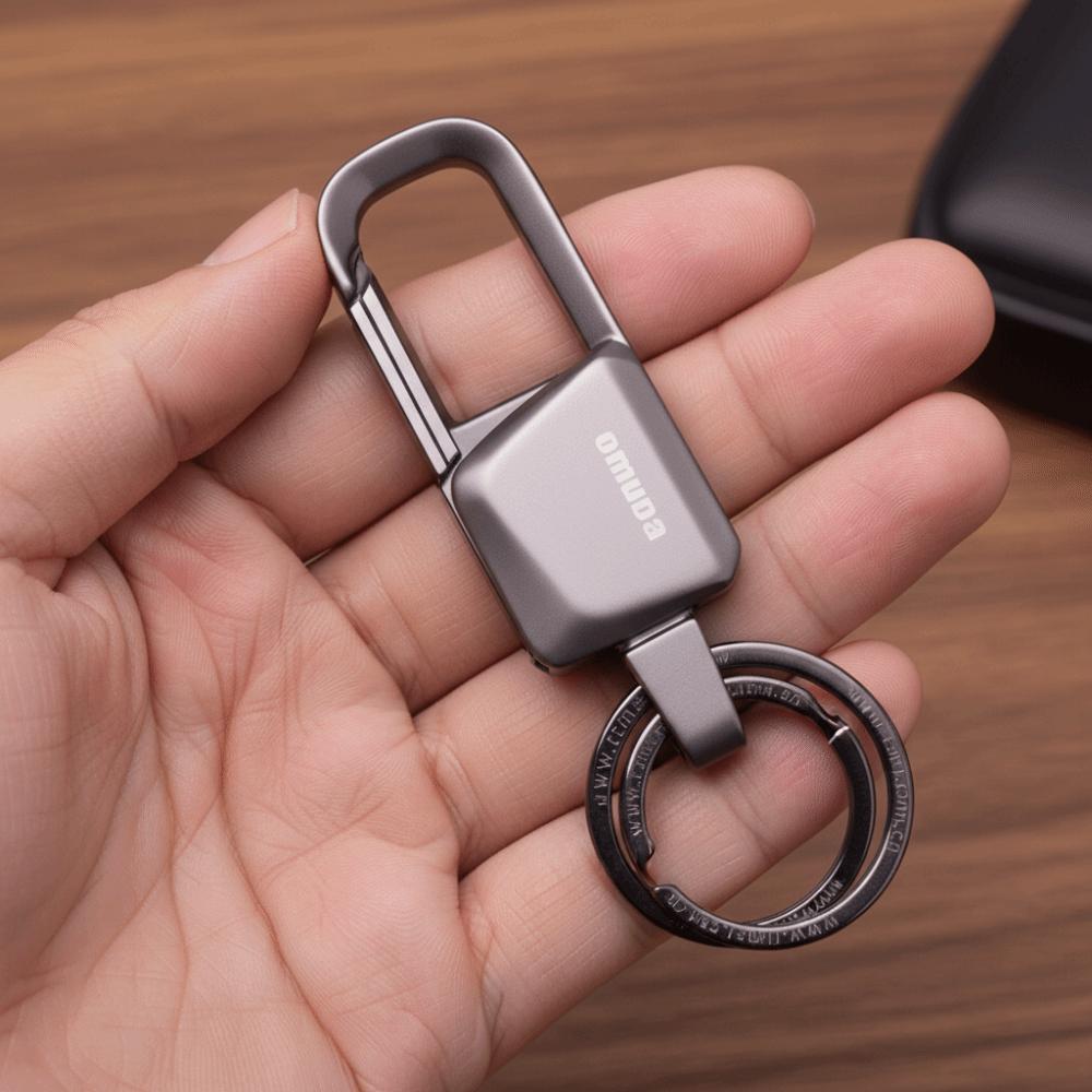 Bag Pendant Anti-loss Design Metal Keychain Metal Sense Car Accessories Car Key Rings Simple Design Key Rings Personalized Gift