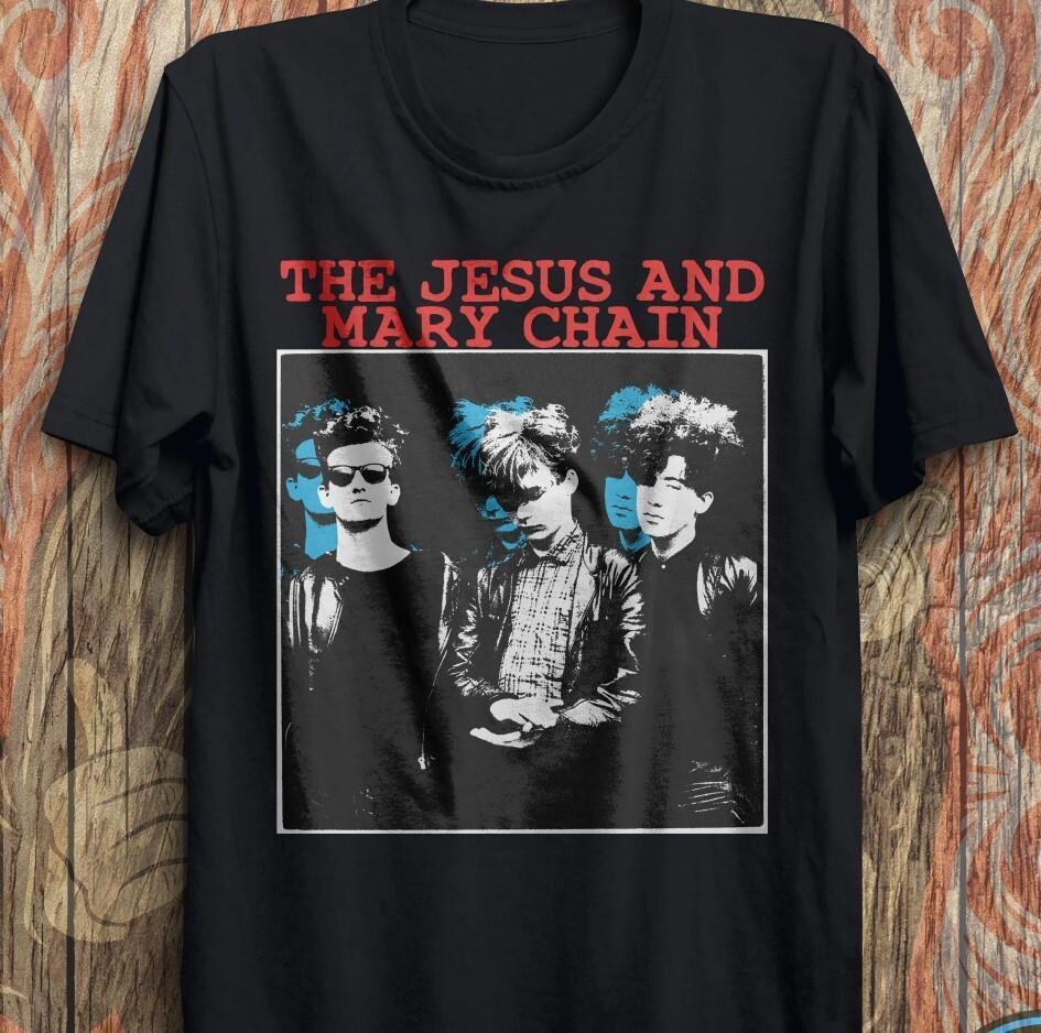 Винтажная футболка The Jesus and Mary Chain 90-х годов Тур-футболка Рок-группа Унисекс футболка L