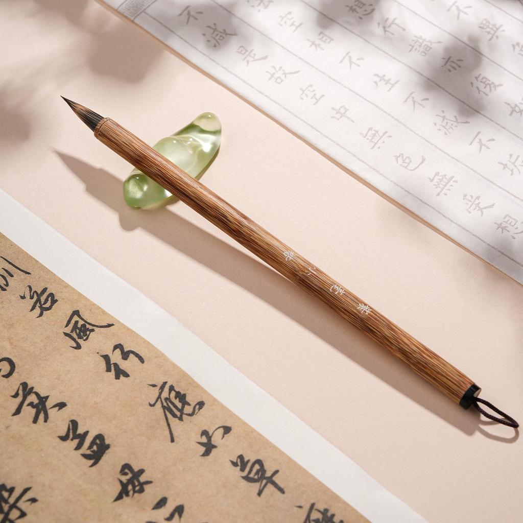 Zhao Mengfu Purple Rabbit Hair Calligraphy Brush – Professional Small Seal Script for Beginners
