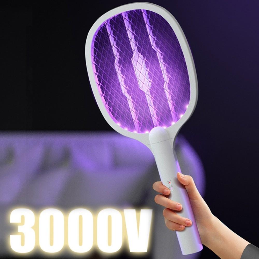 Foldable Electric Mosquito Swatter USB Rechargeable Mosquito Killer Lamp Pest Control Device