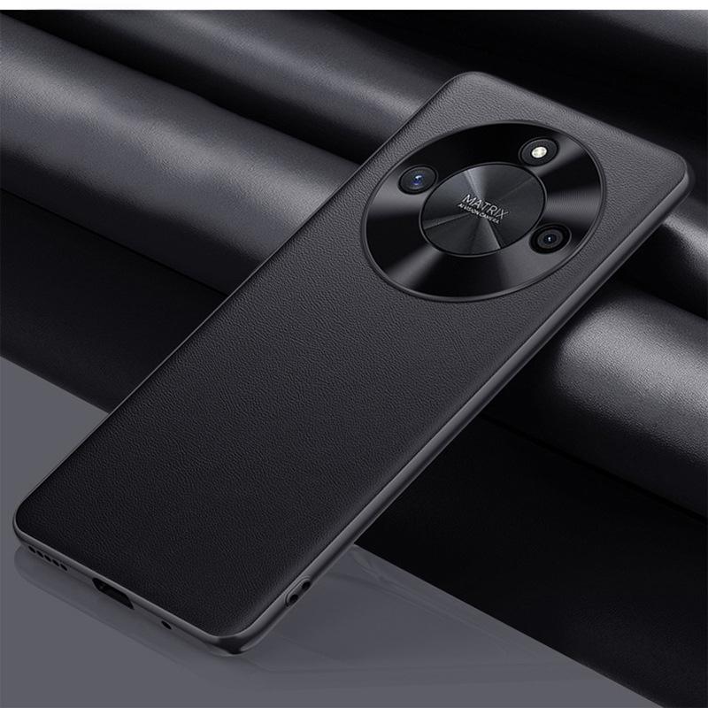 

Suitable for Honor X50 Mobile Phone Case Electroplated Honor 40 Lens Full-inclusive Anti-fall High-end 30 Simple Men and Women Plain Leather Case Honor X50