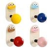 4Pcs Punch Free Wall Hooks Strong Load-bearing Creative Shape Self Adhesive Wall Mounted Clothes Key Towel Hangers