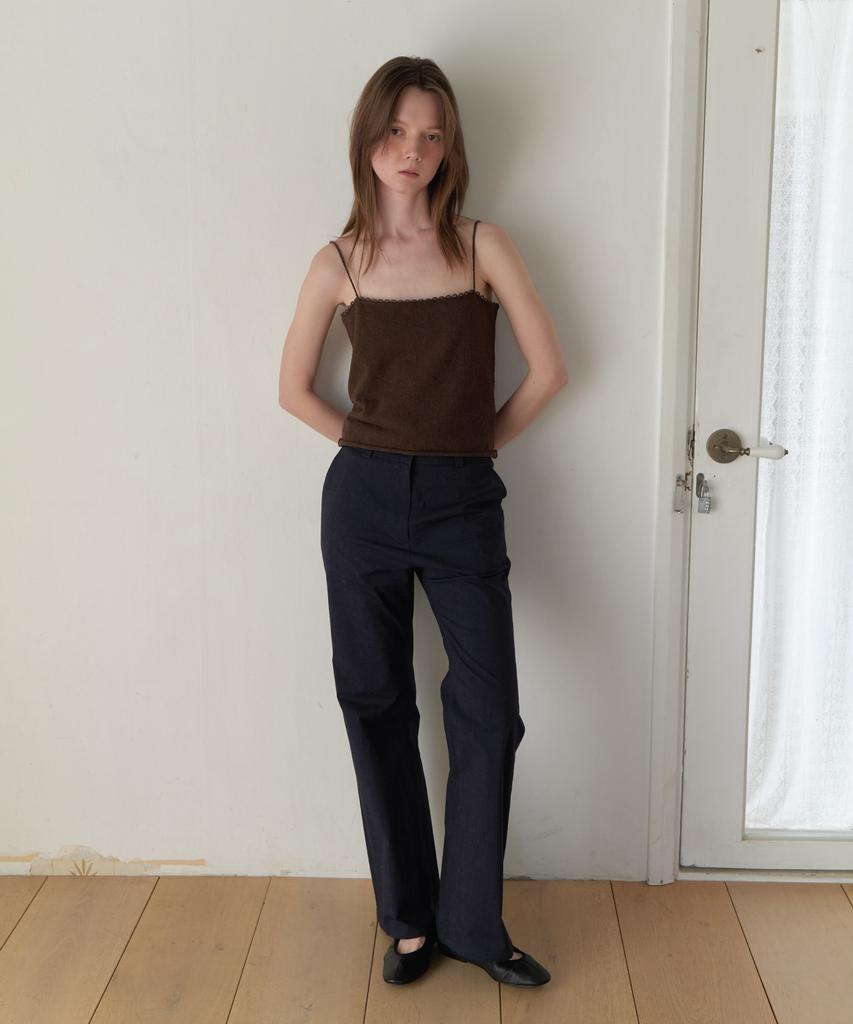 Aente Vintage Boots Cut Pants - Navy