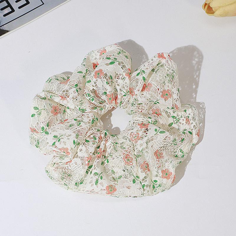 

Lystrfac Модные белые сетчатые резинки для волос с жемчугом для женщин, женские органзовые резинки для волос, женская эластичная резинка для волос, аксессуары для волос для девочек