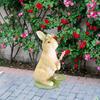 Bunny Cute Resin Sculpture Decor Patio Flowerbed Landscape Garden Statues Figurines for Festival