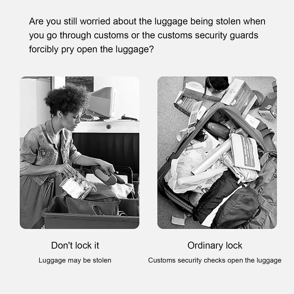 Travel Luggage Lock with Combination Airport Approved Combination Lock High Security Luggage Accessory for Traveler