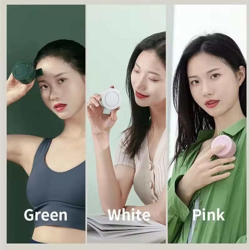 Portable Electric Fan Mini Handheld Rechargeable Bladeless Desktop Fan Clip Waist Fan for Outdoor Ventilation Summer Cooling