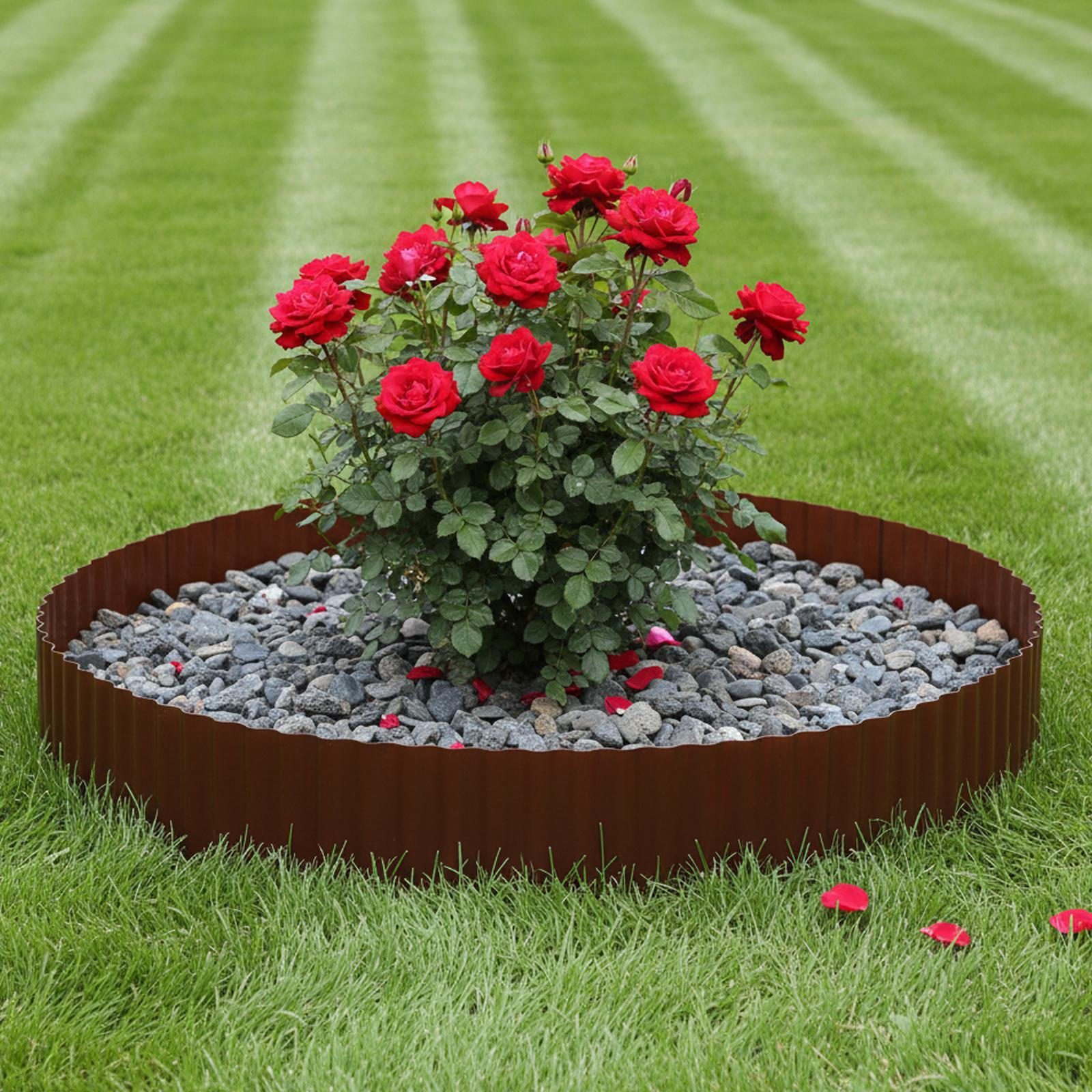 

Corrugated Garden Long Strip Decorative Landscape , Yard Border for Plants Landscaping 25cmx9m