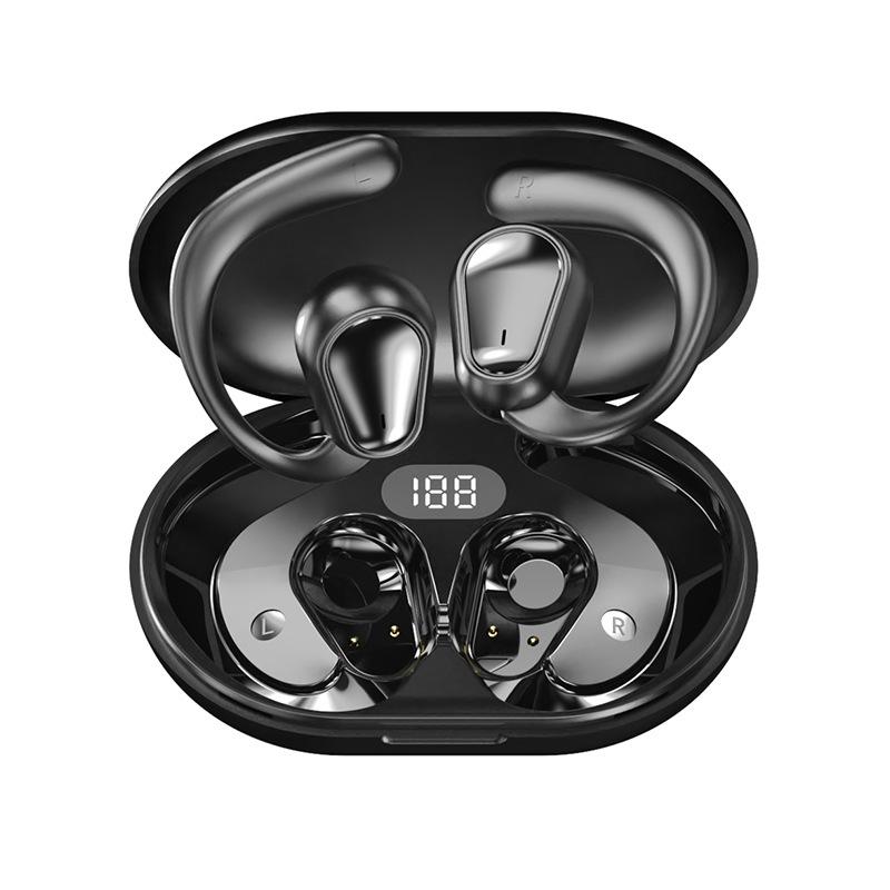 

Беспроводные Bluetooth-наушники OWS с подвесным ушным вкладышем, сверхдолгоиграющие спортивные Bluetooth-наушники с костной проводимостью и шумоподавлением, не помещаются в уши чёрный