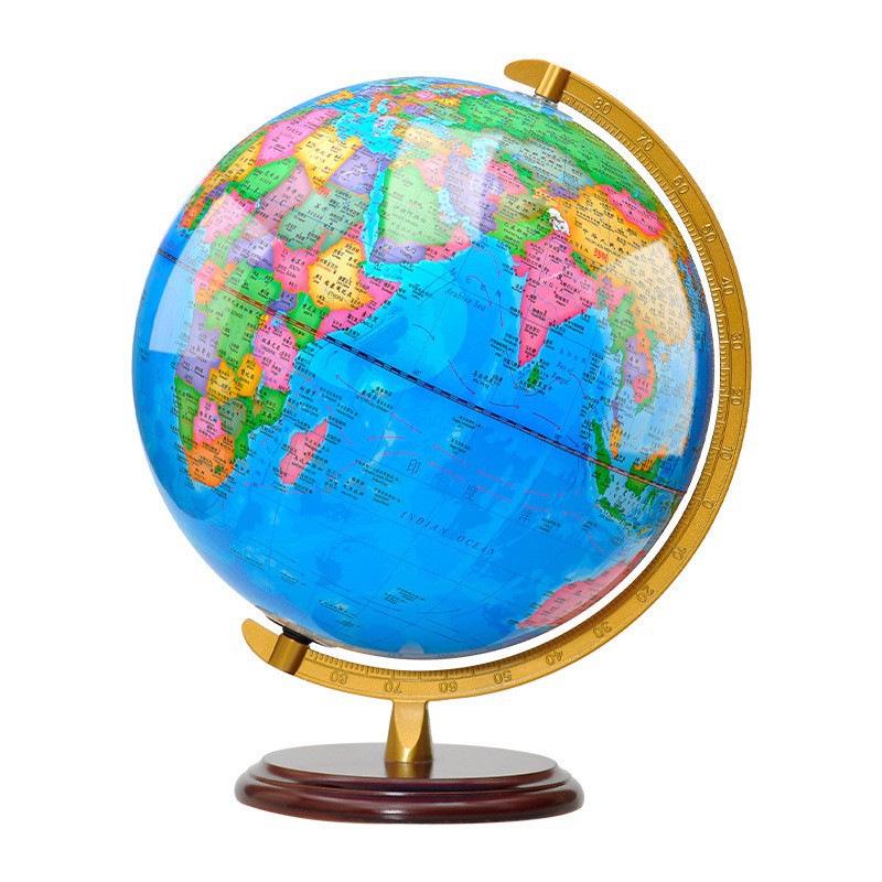 Interactive Luminous Globe for Students - HD Printed, AR Features, Illuminated Design for Primary To High School