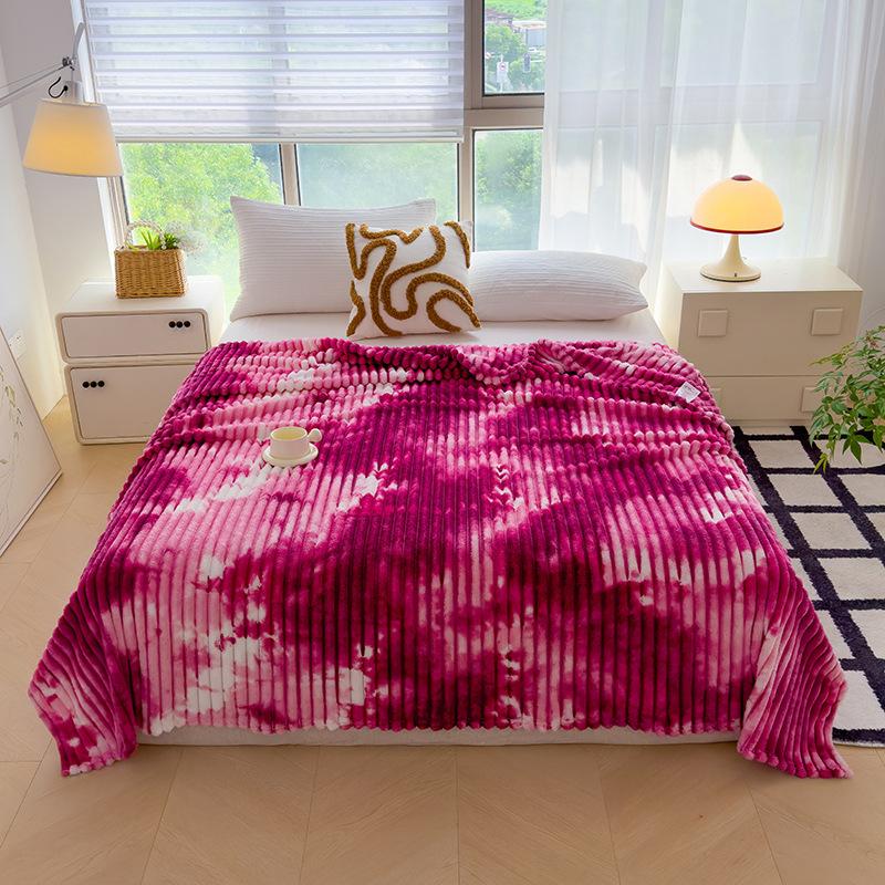 Marble Pattern Printed Falai Fluff Blanket Multifunctional Office Nap Cover Blanket Air Conditioning Blanket