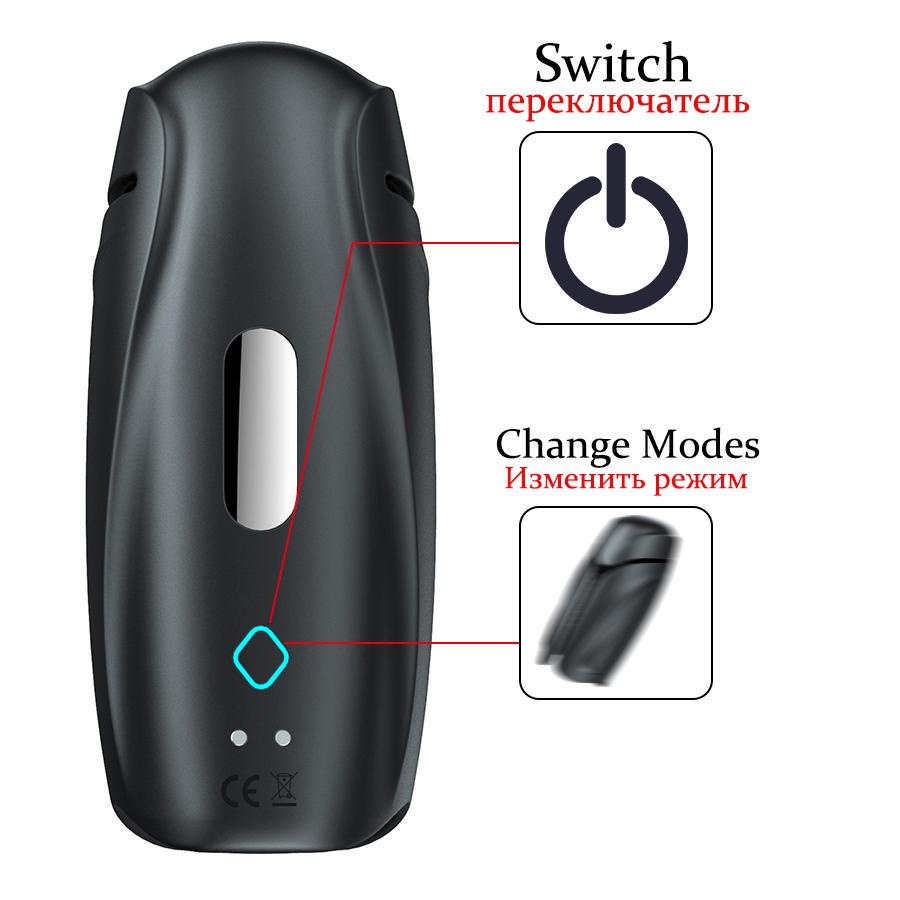 Sexleketøy for menn Mann Onanist Penis Delay Trainer Vibrator Delay Ejakulasjon Stimulere Glans Vibrerende Massasjer Fite