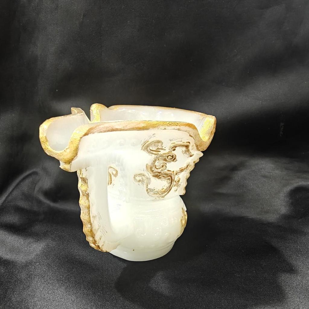 Luminous Resin Dragon Horn Cup: Home & Office Decorative Ornament Gift