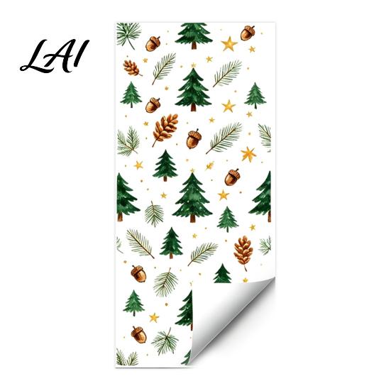 Window Decoration Decal Christmas Static Cling Xmas Tree Snowman Santa Hat Bell PVC Cling Glass Sticker Removable Reusable for Holiday Party Sticker