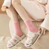 4 PAIRS Women Winter Warm Funny Socks Love Fuzzy Fashion Middle Tube Socks Female Thick Home Floor Sleep Socks