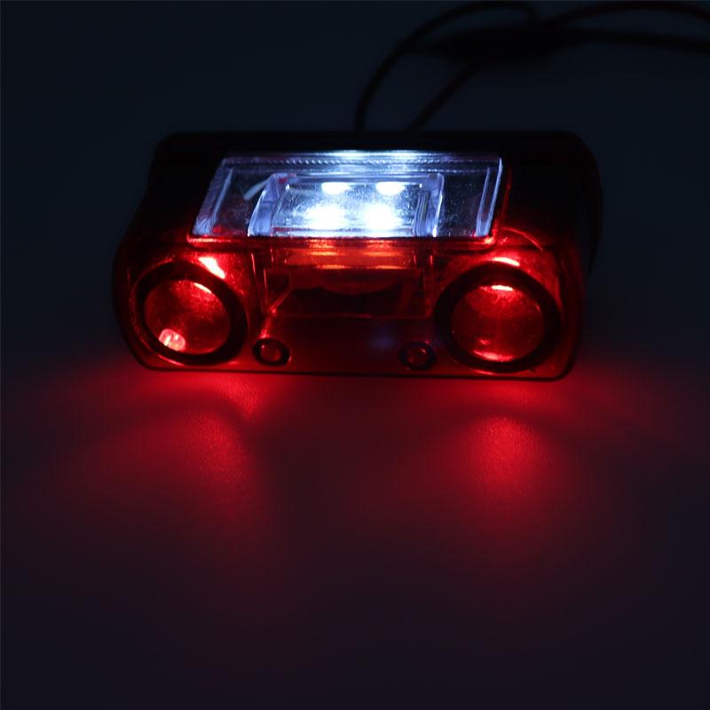 Nowy 12V 24V Led oświetlenie tablicy rejestracyjnej czerwony wodoodporny uniwersalny samochód ciężarówka przyczepa lampa tylna