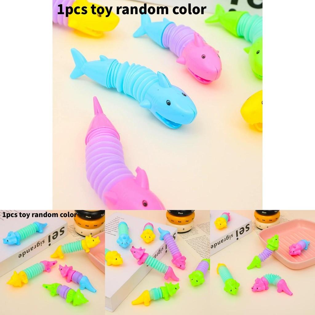 Dinosaur Shark Stretching Tube Toy With Stress Relief Animal For Kids