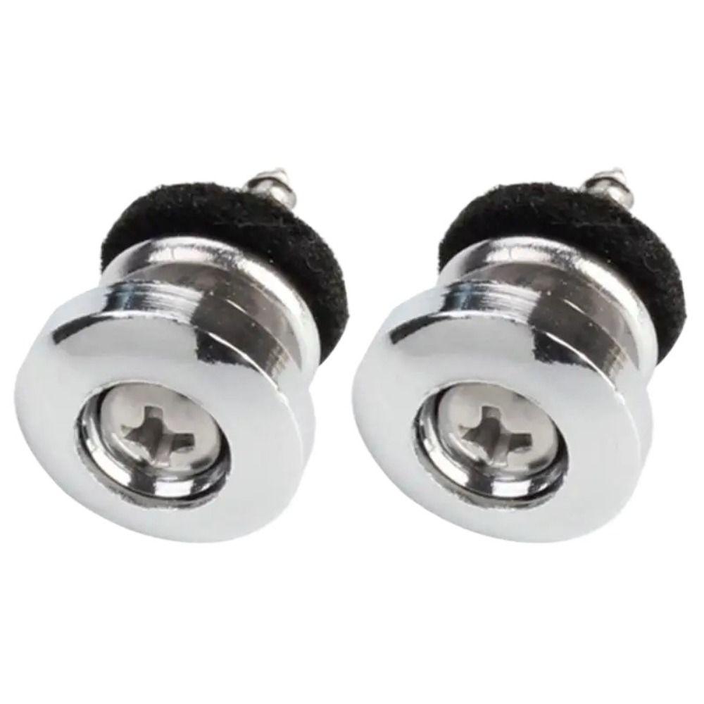 2PCS Iron Guitar Strap End Pins Mushrooms Heads Guitar Strap Locks Guitar Class