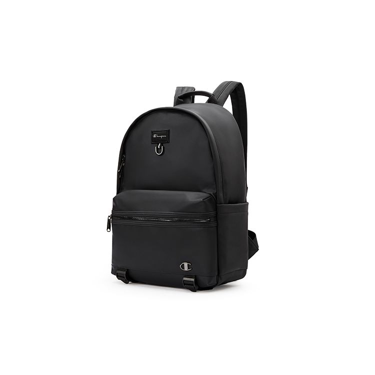 Champion Champ Tracer Backpack 2 Script Logo Leather Label Metal Buckle Fashionable Versatile Trendy Fabric Synthetic Leather Backpack U4AACPU05