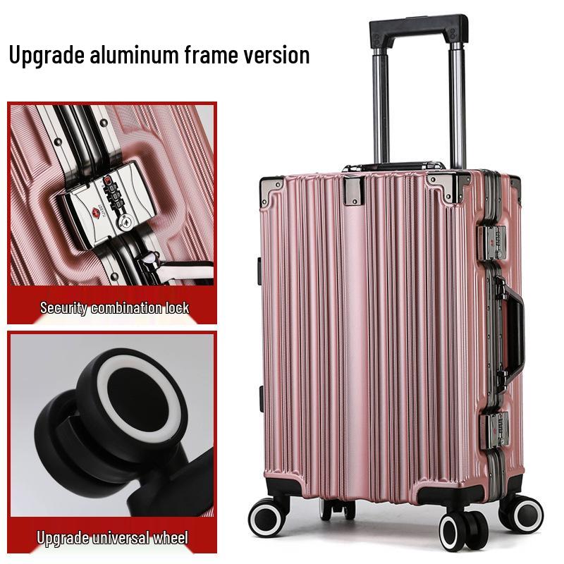 20" Carry-On Trolley with Silent Wheels, Combo Lock - Men's, Women's, Student - Large 28" Capacity