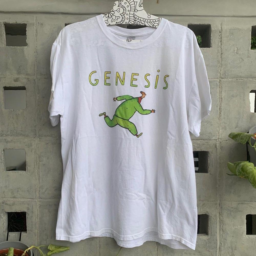 

Rare Genesis Band White Cotton Full Size To 4XL Shirt Gift For Fan BL1106 S