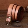 Handgefertigter Gürtel Herren Neuer Messing-Dornschließe Ledergürtel Herren Hosen Gürtel