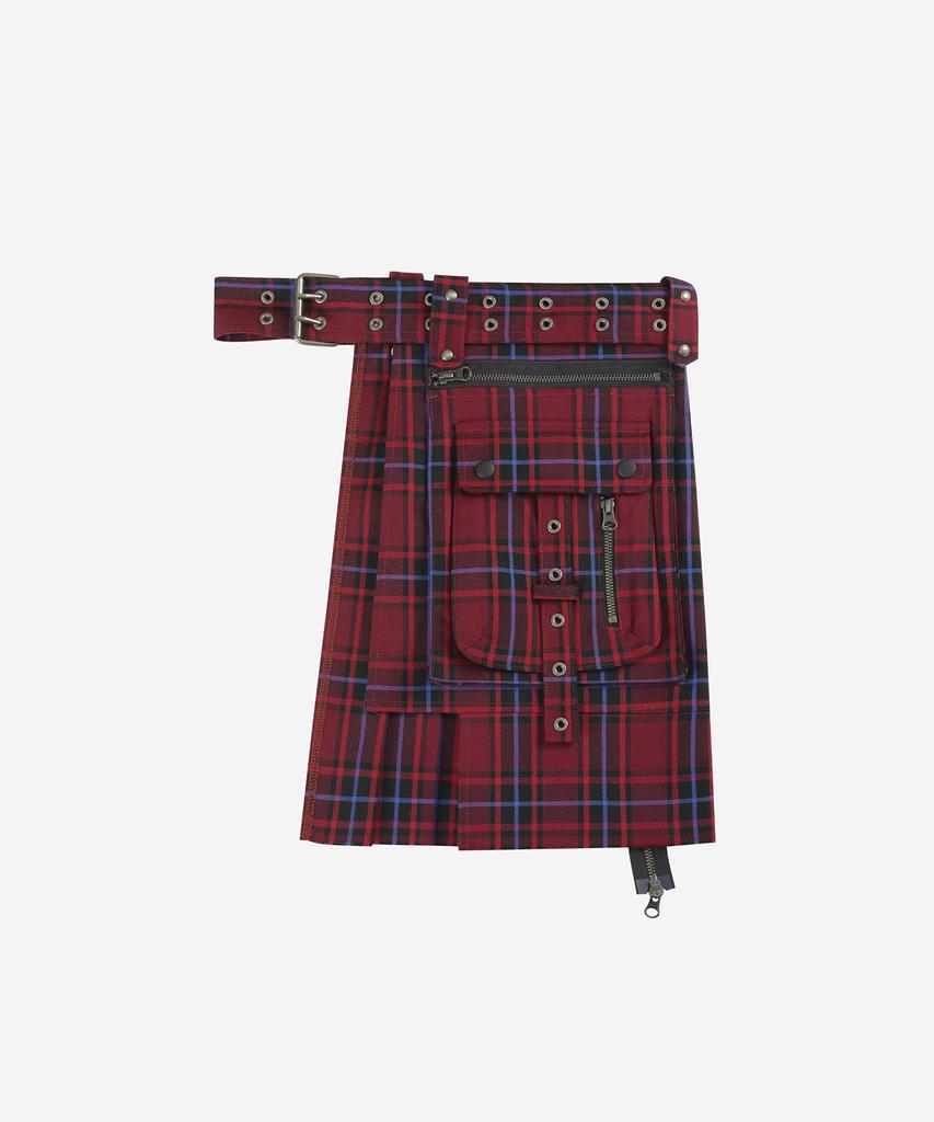 Beikeonteuakaibeu Bajess Layered Skirt Check Red Blue