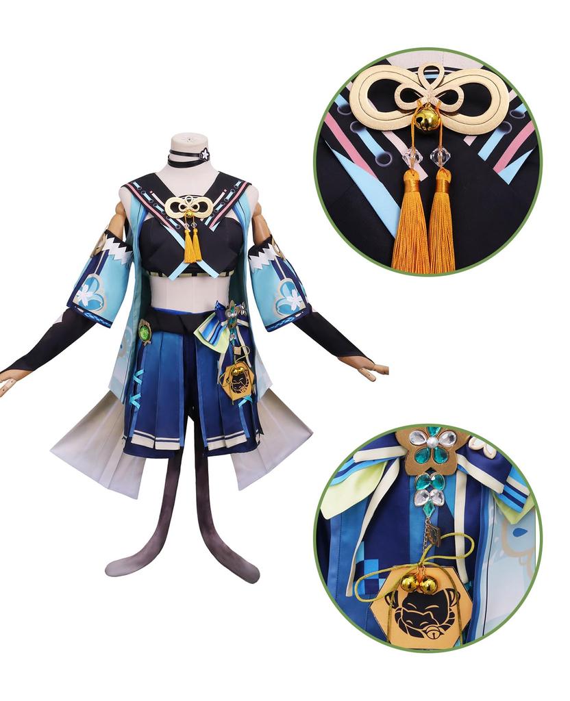 Genshin Impact Kirara Cosplay Genshin Impact Kirara Cosplay Size [NOKIJP] Costume, Lightning, Komanaya, Nekomata, Kirara, (Kirara Costume, S)