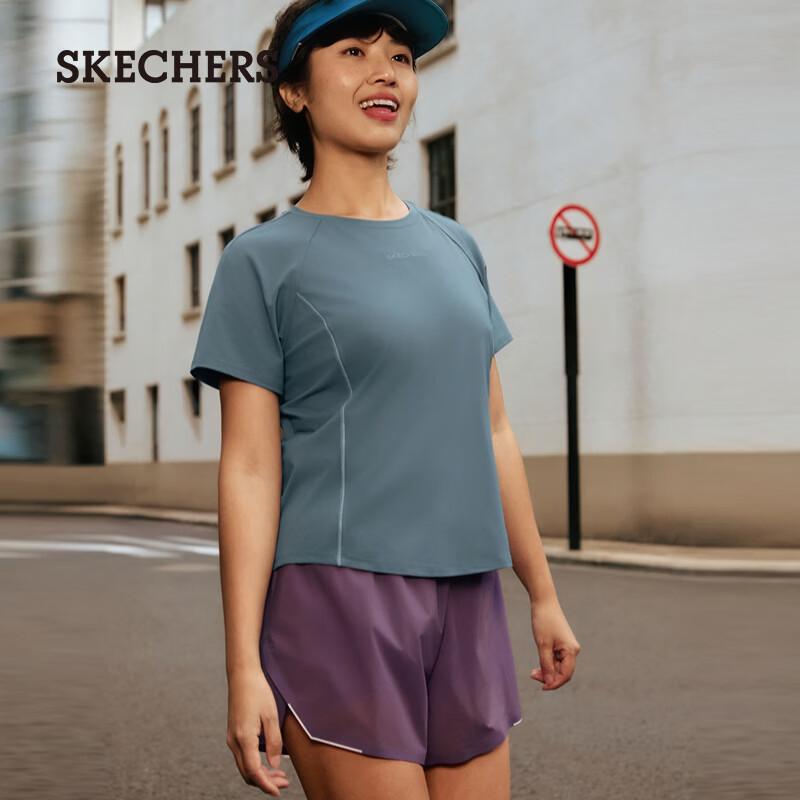 Skechers Women's Cool-Feel Sun-Protective Knit Short-Sleeve T-Shirt P226W016