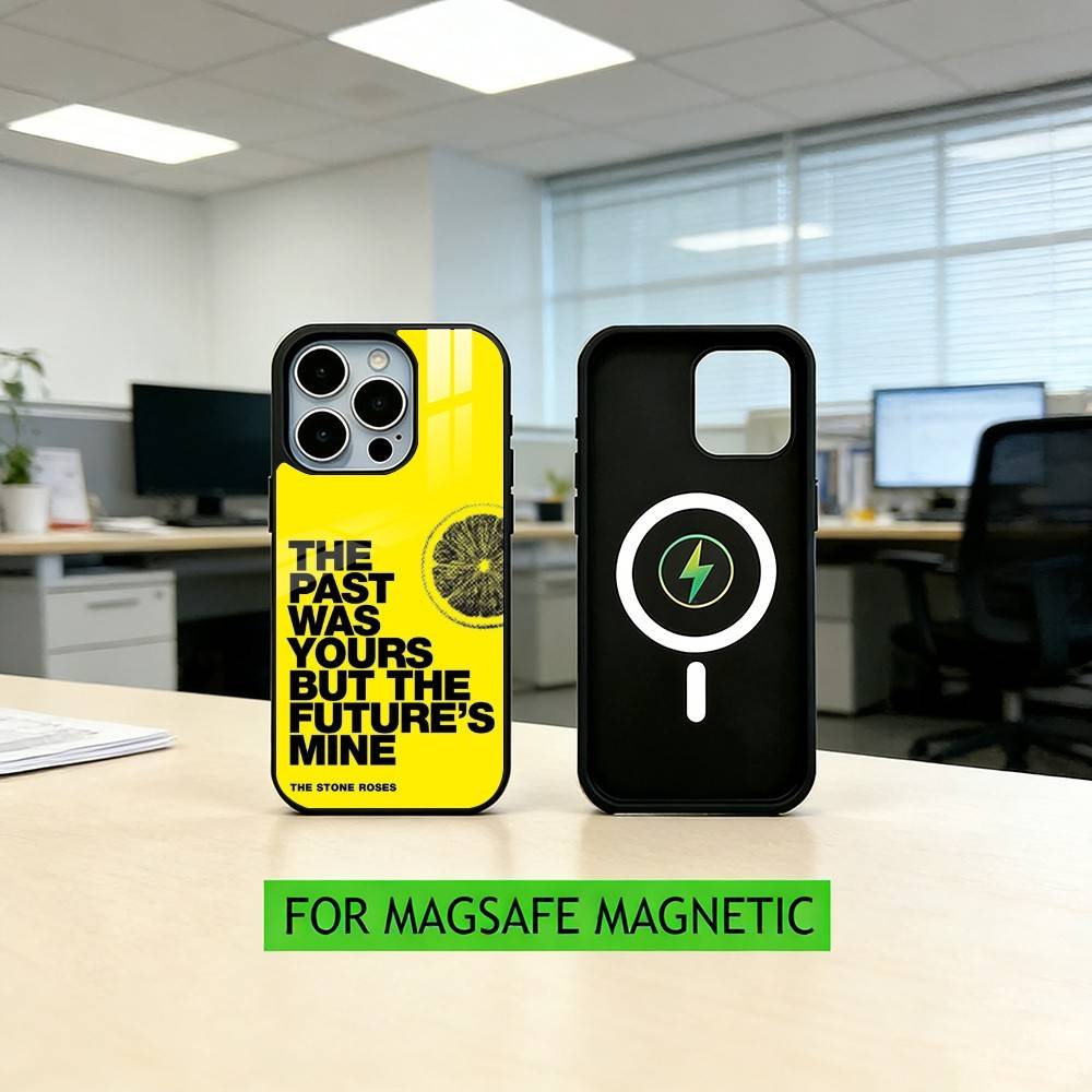 The S-Stone R-Roses Band   Phone Case For iPhone17,16,15,14,13,12,11 Plus,Pro Magnetic with Magsafe Wireless Charging