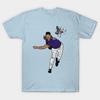 Asian Size Cotton Unisex Tshirt Print T-shirt Randy Johnson Hits The Bird T-shirt No-Cut Print Regular Fit