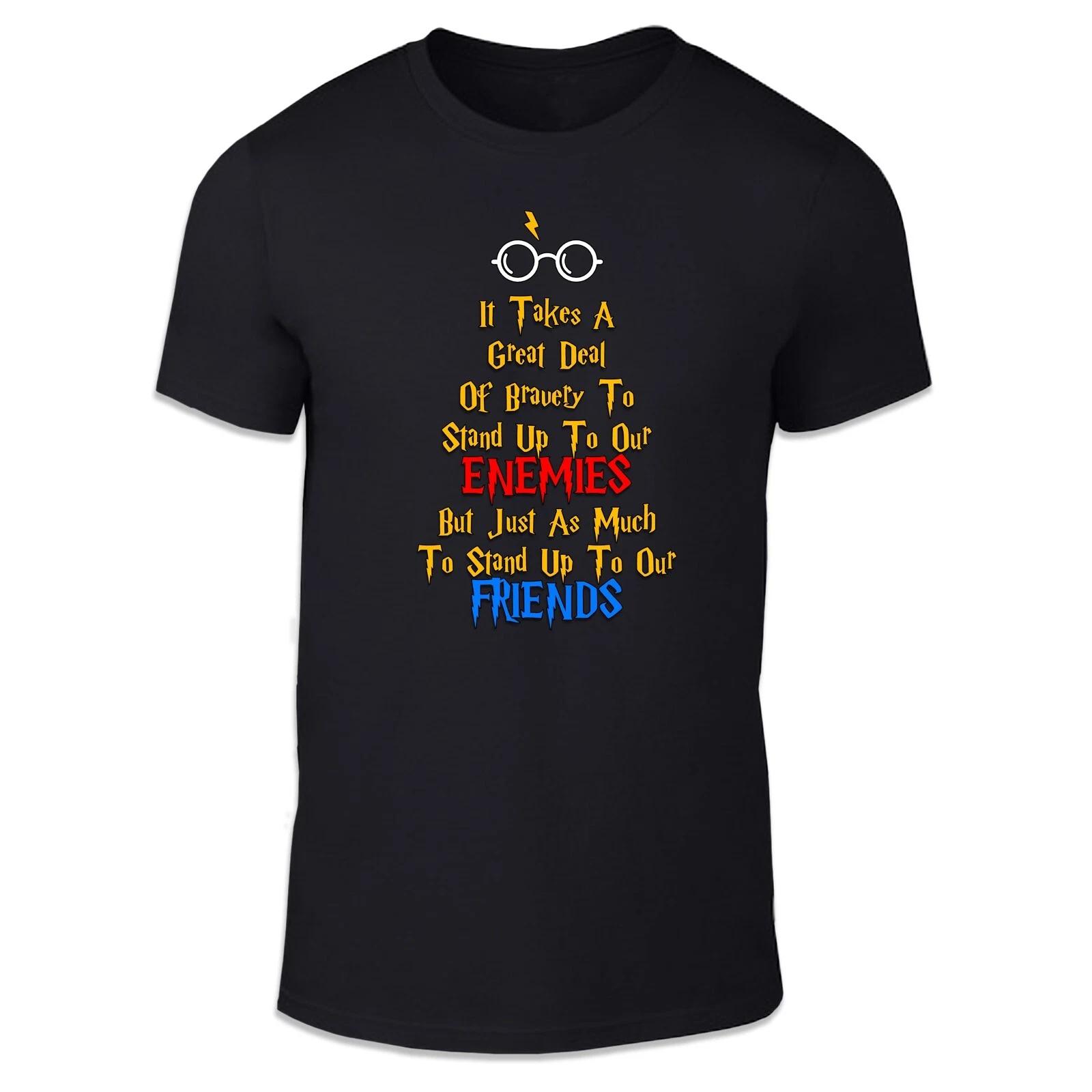 A Great Deal Of Bravery Adult Unisex T Shirt Wizard Spells XL