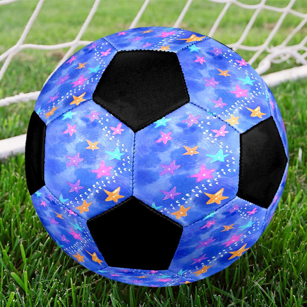 1pc Starfish Dance Water Soccer Balls Size 5 Machine-Stitched Ball, Sports League Outdoor Match Football Training Ball Futbol Voetbal. Q61264 Size 5