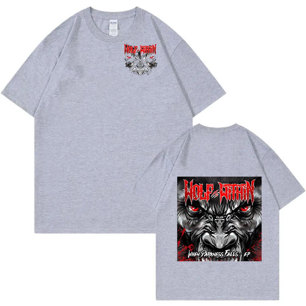 Fierce Gorilla Print Men's T-shirt Breathable T-shirt Clothes Summer Street Clothing Top Large Loose Cotton Short Sleeves