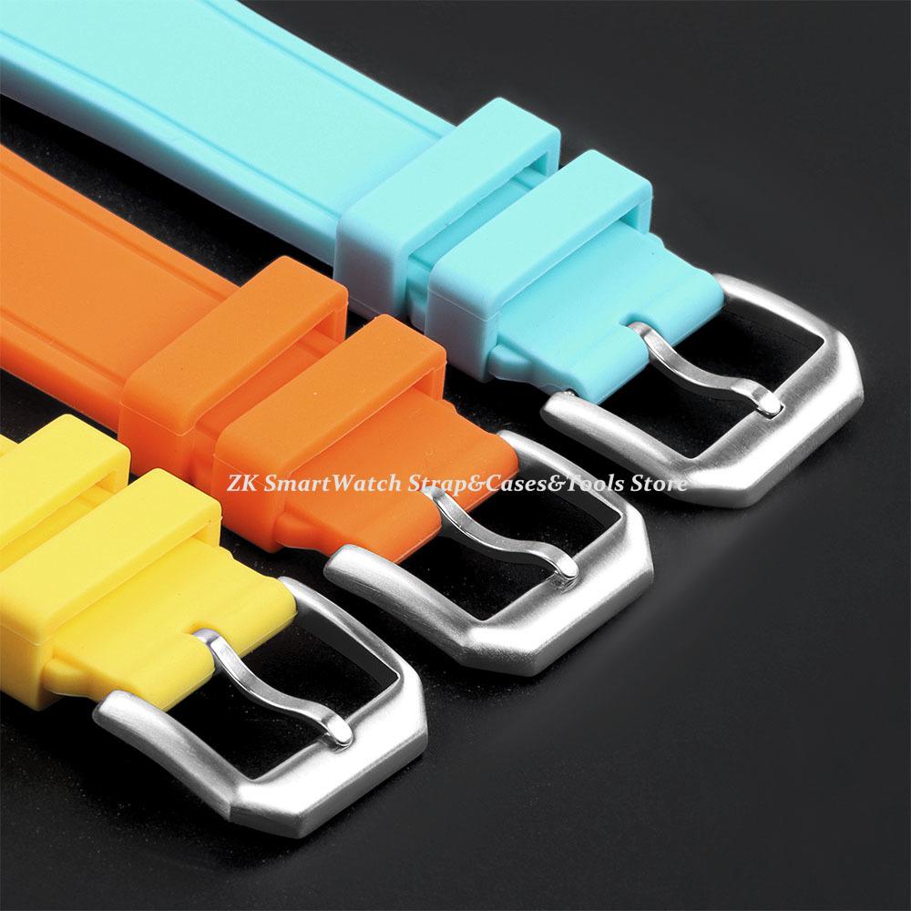 Silicone Watch Straps 20mm 21mm 22mm for IWC PILOT Portugal PORTOFINO Quick Release Rubber Bands Soft Waterproof Sport Bracelets