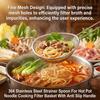 304 Stainless Steel Mesh Strainer Spoon Stainless Steel Strainer Spoon For Hot Pot Noodles Cooking Filter Basket Scoop Tableware