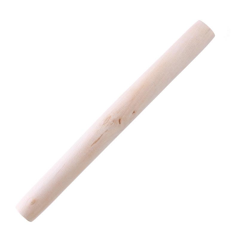 Solid Beech Wood Rolling Pin - Premium Baking Tool for Dough Pressing and Rolling