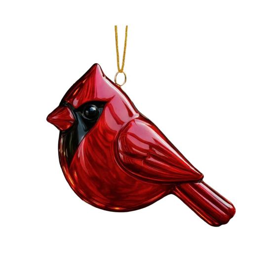 

Christmas Birds Ornament Plastic Hummingbird Robin Owl Blue Jay Kingfisher Xmas Tree B
