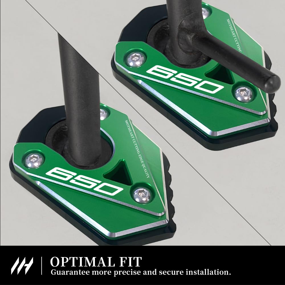 MotHeart Motorcycle Side Stand Stabilizer Compatible Ninja 650 2016-2024 Motorcycle Auxiliary Parts Side Stand