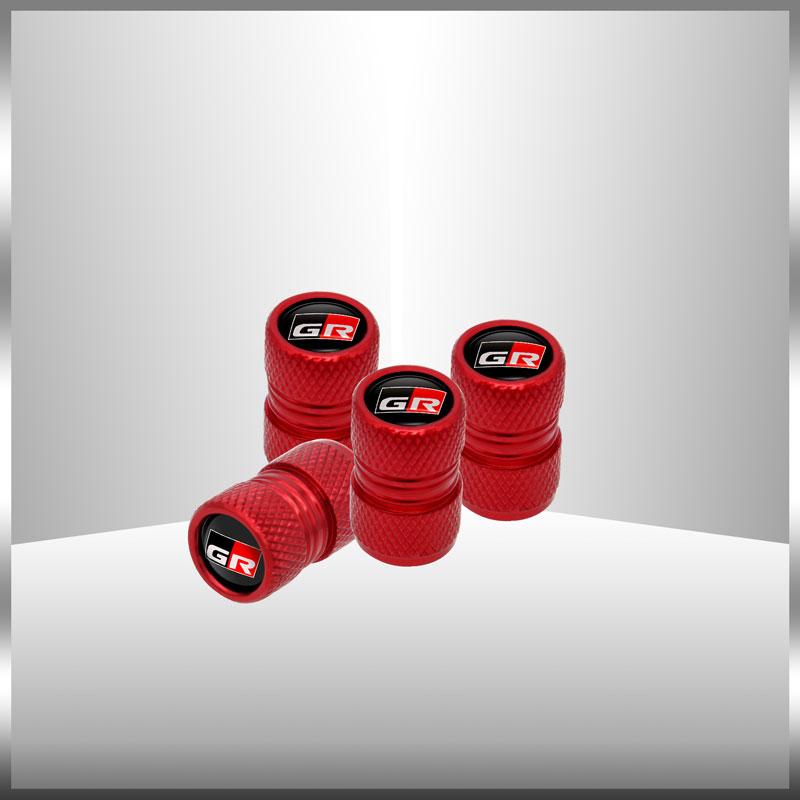 Car Decor GR Logo Car Wheel Tire Air Valve Caps Covers Car Styling For Toyota C-HR Rav4 Corolla RZ RC RS Prius Accessories ds66