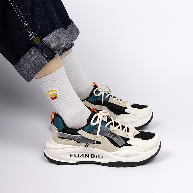 Global Casual Shoes Men's Spring Men's Shoes Heightened Platform and Versatile Men's Sports Dad Shoes ZHQ-XB020