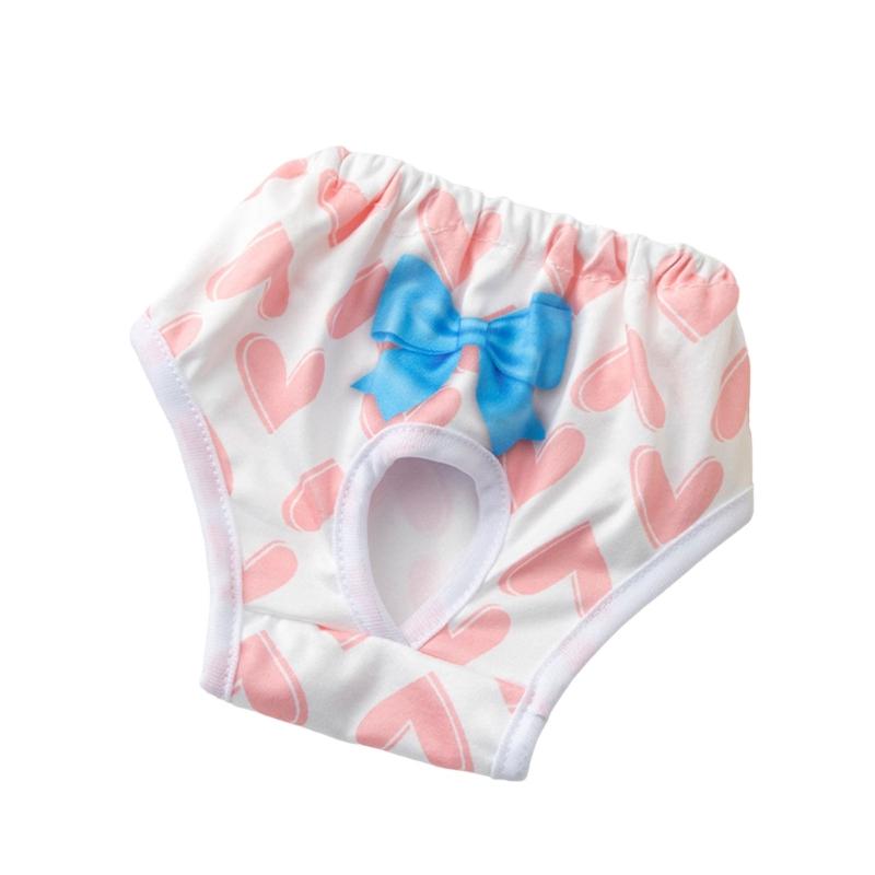 Dog Diaper Breathable Dress Female Pants Panties Shorts Reusable Doggies Period Diaper Incontinence Washable