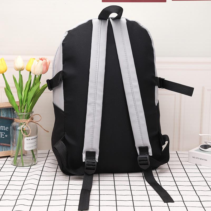 Simple style student campus backpack junior high school high school student large capacity backpack versatile travel schoolbag