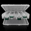 Portable Double Sided Plastic Lure Box 10 Compartments High Capacity Fishing Lures Boxes Fishing