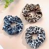 Boho Chic Leopard Print Scrunchies - Vintage Style Elastic Ponytail Holders for Women, Perfect for Beach & Summer Hairstyles