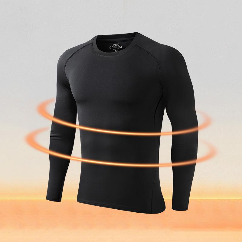 

Men s Warm Round Neck Base Layer Top & Bottoms - Plus Velvet, High Stretch, Cold Protection, Autumn & Winter Inner Wear L [100-120 lbs]