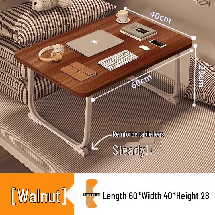 Folding Bedside Laptop Desk: Bay Window & Dorm Use