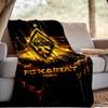 Yellow Black Kairat Blanket Lightweight Ideal Bedding Blanket Perfect for Travel, Camping, Living Rooms, Offices, Sofas, Fan Christmas gift