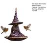 Witch Garden Statue Bird Feeder for Outdoors Resin Hanging Wild Bird Feeder for Outside Patio Backyard Birdwatching