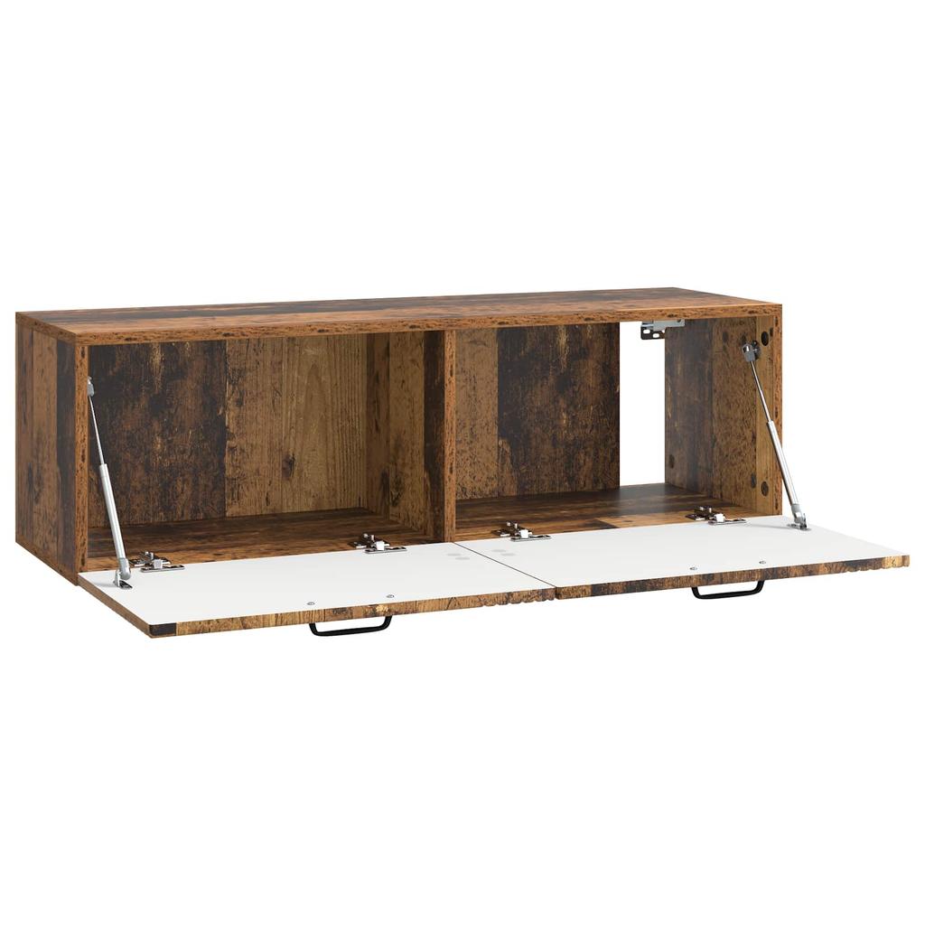 Wall Mounted TV Cabinet Reclaimed Wood Look 98 x 31 x 30 cm Engineered Wood